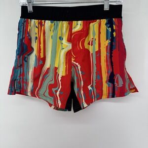Tachuntfish Shorts Mens S Multicolor Abstract Elastic Waist Abstract